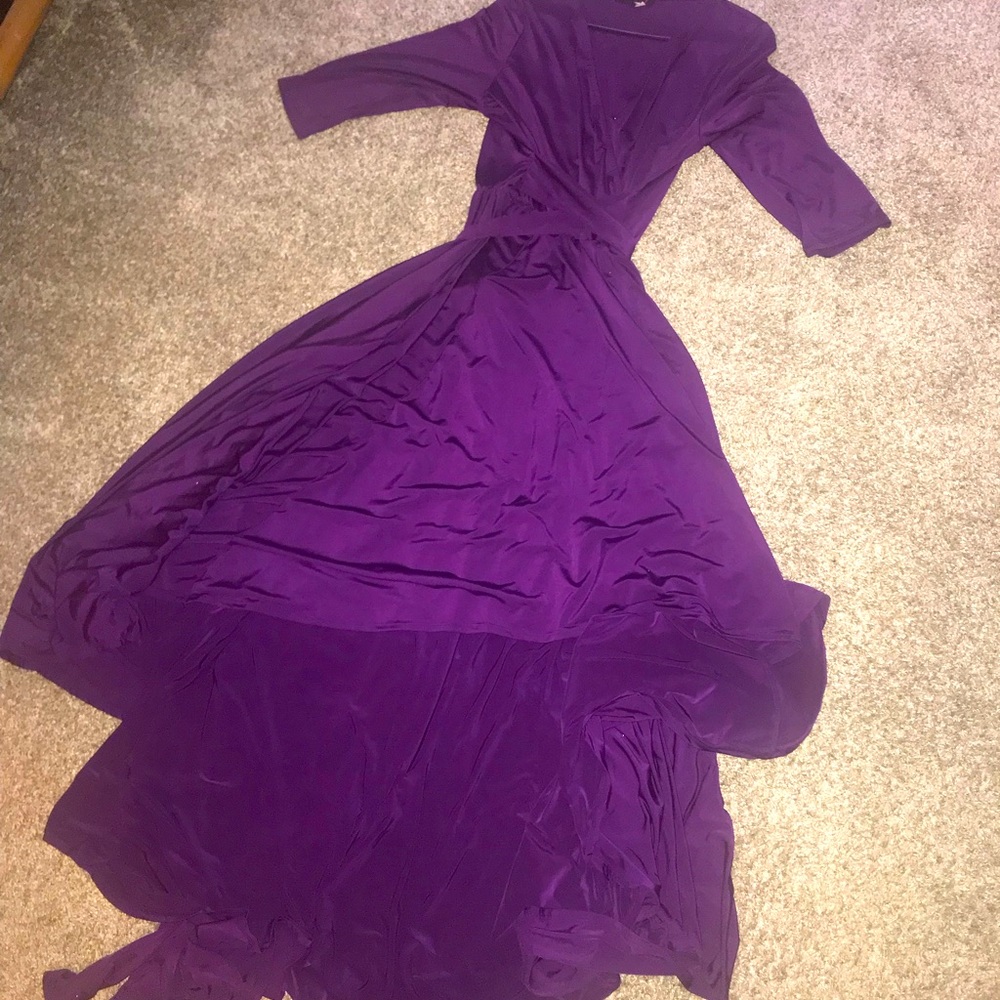 Sexy diva purple wrap around dress size is xl - 2xl